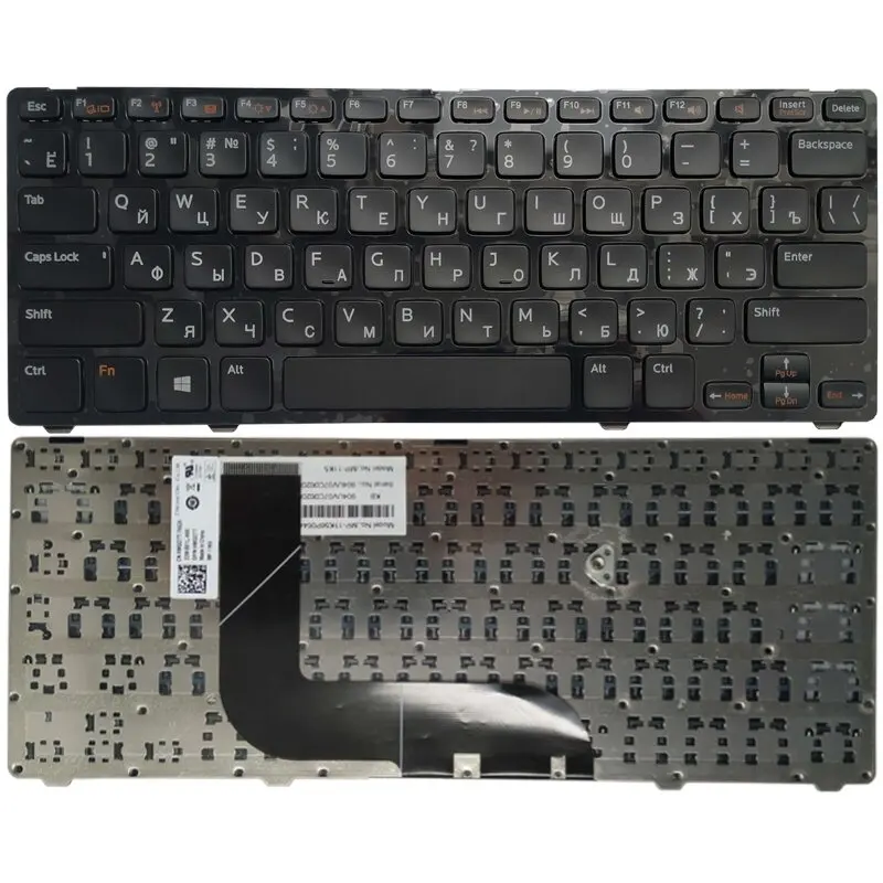 Teclado Português Eua Russo Francês Brasil para Dell Inspiron 5423 14z5423 14z 3360 1618l 13z-5323 5323 Vostro 3360 V3360 Novo - Imagem 5