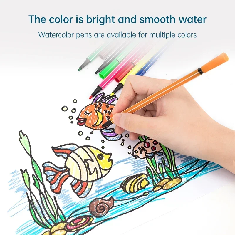 Washable Watercolor Pen Deli 48 Color Set for Art Painting
