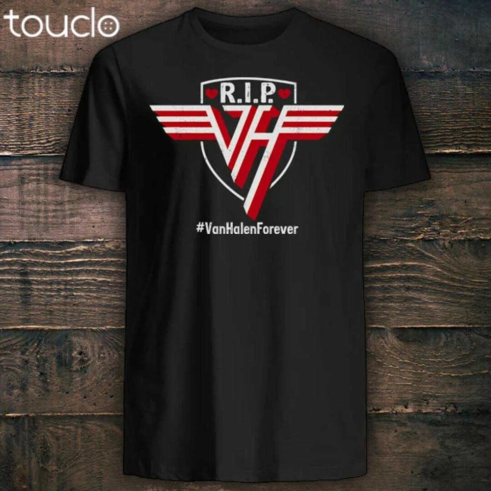 

Rip Eddie Van Halen T Shirt - Eddie Van Halen Tshirt R.I.P Custom Aldult Teen Unisex Digital Printing Fashion Funny Classic