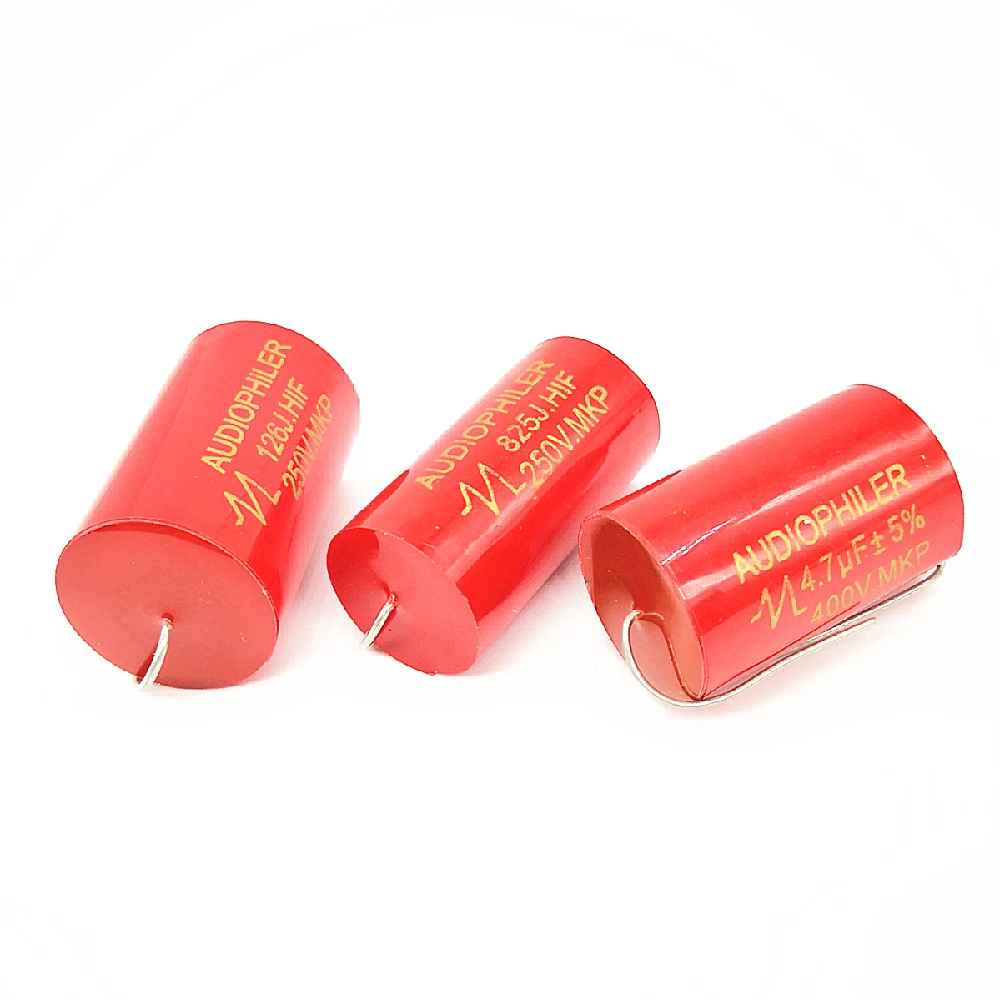 Фото 1-10 шт./лот Audiophiler Axial MKP 400 В 0,47 мкФ Ф 1 мкФ Ф 1,5 мкФ Ф 2,2 мкФ Ф 2,7 мкФ 3,3 мкФ 4,7 мкФ 5,6 мкФ 6,8 мкФ 8,2 мкФ 10 мкФ трубчатый аудио конденсатор №5