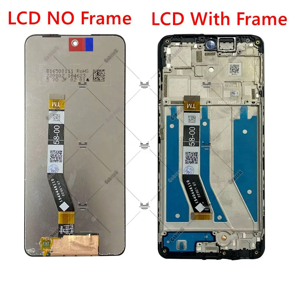For Motorola Moto G32 G73 LCD Display Touch Screen Digitizer Assembly For Moto G32 Display With Frame Replacement Repair Parts