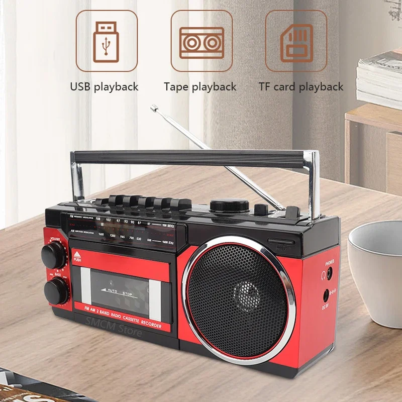 ポータブルヴィンテージレトロ USB AM/FM/SW マルチバンドラジオ
