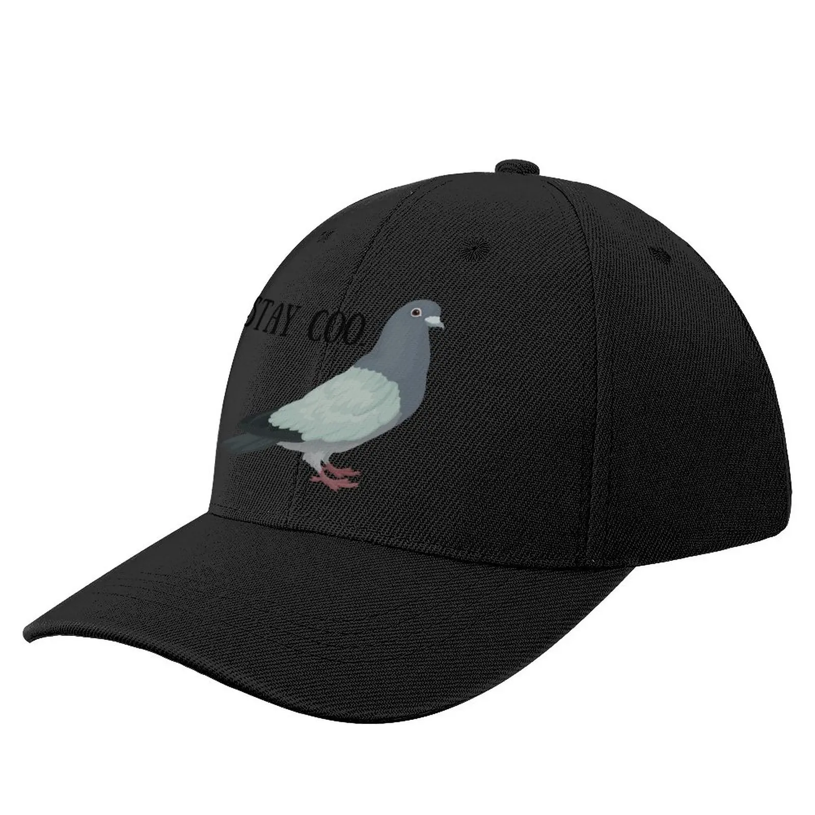 

Stay Coo Pigeon Design Baseball Cap custom hats Ball Cap tea hats Woman Cap Men's