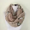 Fashion penguin print circle neck scarves woman large handkerchiefs for women animal Shawl Snood scarf hood for women