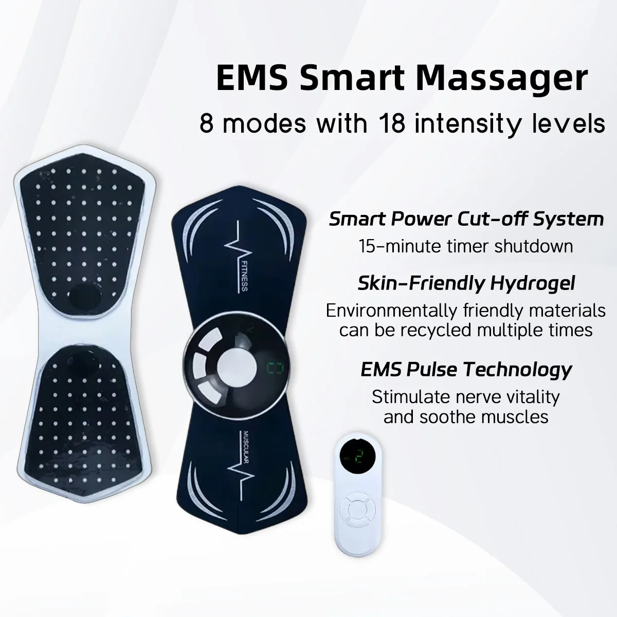 Electronic Pulse Muscle Pain Relief Patch Suitable for Cervical Spine and Back Relieves Muscle Pain with Adjustable Mode