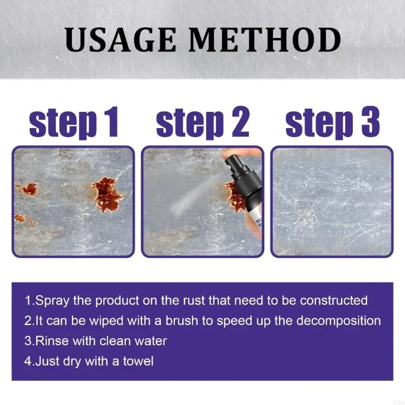 Car Maintenance Rust Remover Rust Remover Agent Multifunction Car Wheel Hub Converter Agent Removal