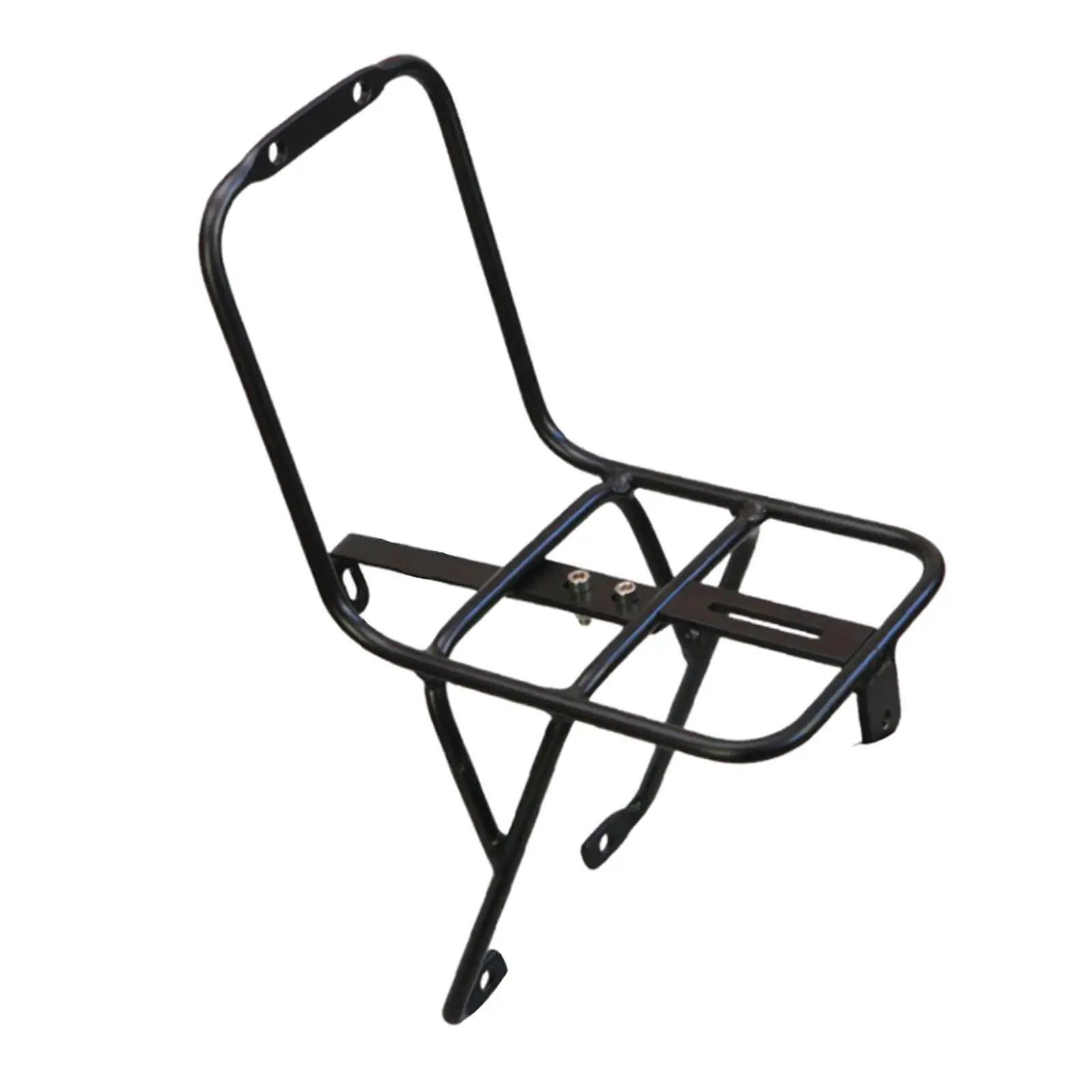 Bicycle Front Rack Aluminum Alloy Accessories Bike Front Carrier Rack for Long Distance Cycling Touring Travel Riding Black