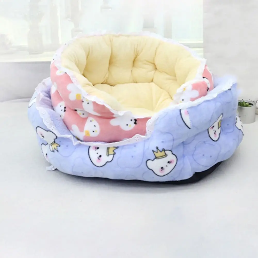 

Удлиненная кровать для собак, мягкая флисовая кровать для домашних животных, для маленьких и средних собак, кошек, зимнее теплое гнездо для домашних животных