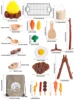 Kids Camping Set Toys Outdoor campfire playset for toddlers Kids Pretend Games Camping Gear Tools 6