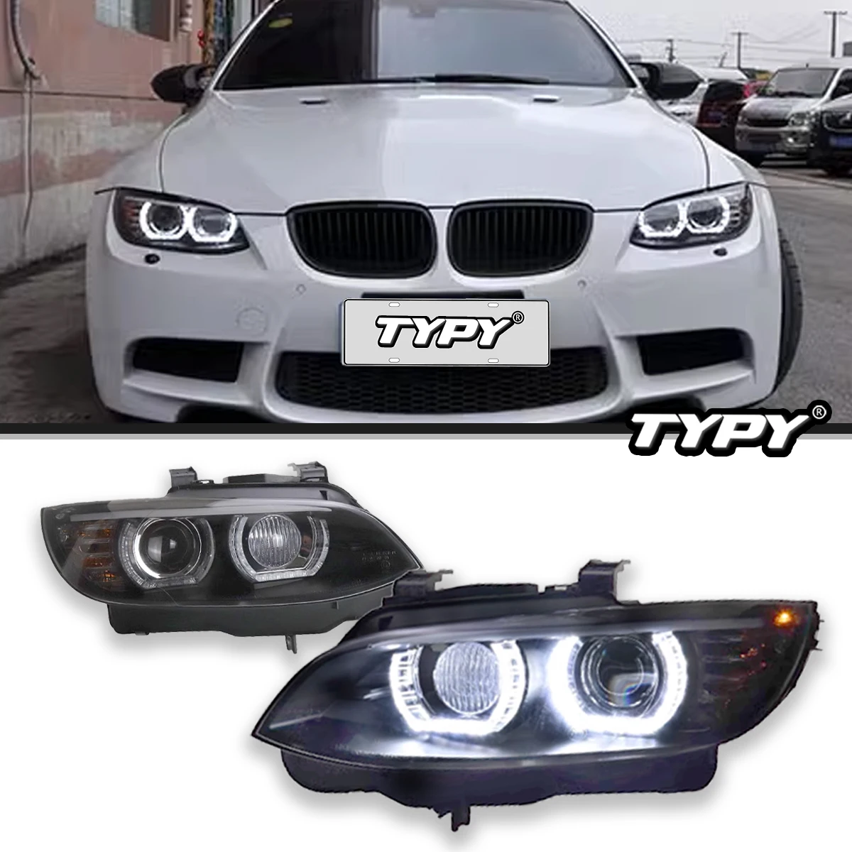 車のヘッドライト,bmw m3 e92 TYPY-LED-2006,ヘッドライト