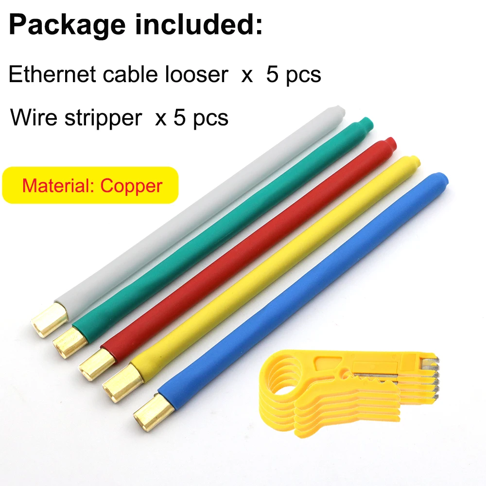 xintylink Networking engineer tools Network wire looser for CAT5 CAT6 Ethermet cable releaser twisted wire core separater wire line tester Networking Tools