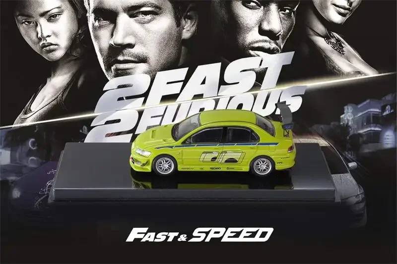 **Pre-order** Fast Speed FS 1:64 Lancer Evolution EVO VII FNF Fast & Furious Green limited999 Diecast Model Car