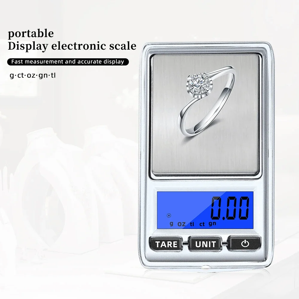 

200g HD Display Precision Digital Pocket Scale g/oz/tl/ct/gn Balance With Lanyard Portable Weighting Gold Jewelry Scales