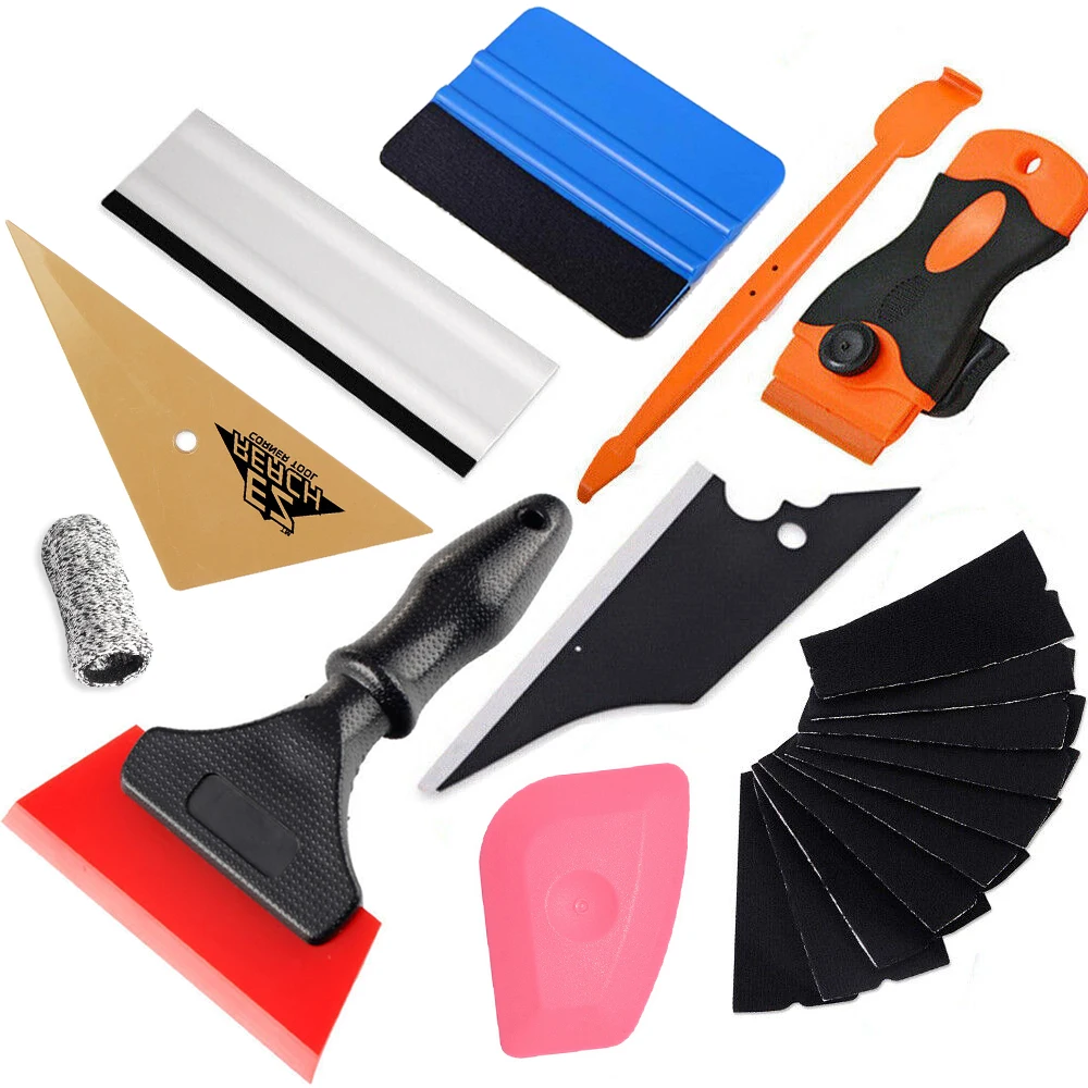 Accessori Per Auto Wrap Film Sticker Wrapping Tool Auto Window Foil Squeegee Utility Bisturi Craft Weeding Tool Window Tinting