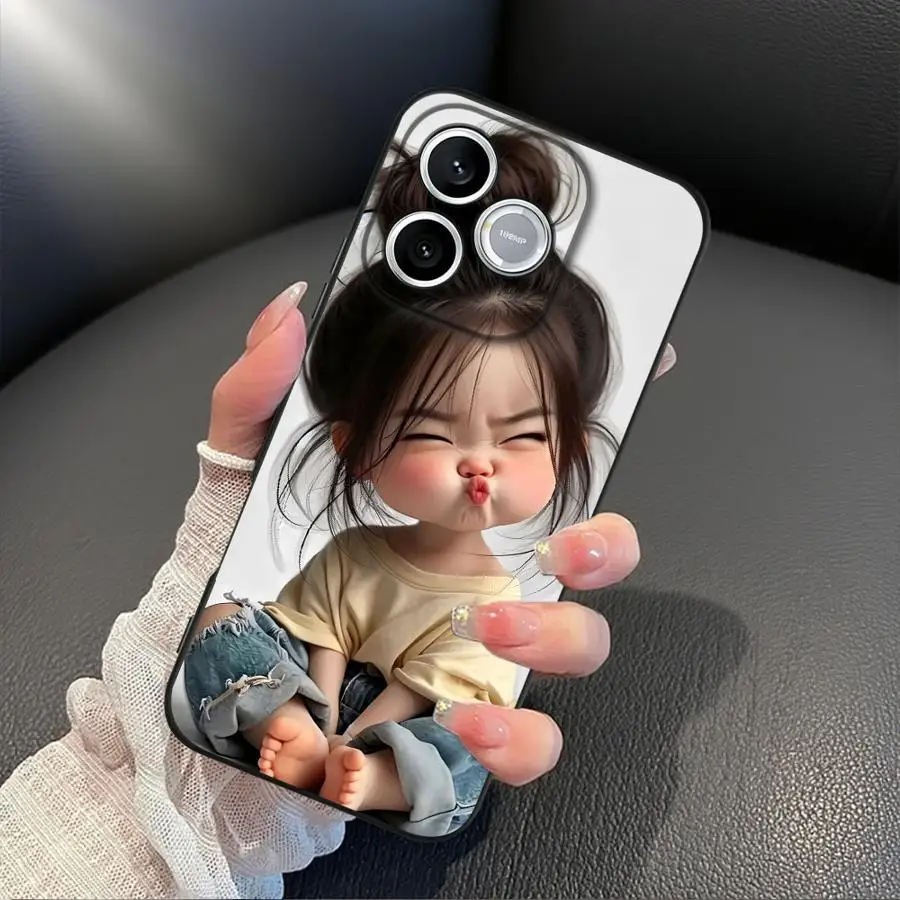 Cute Cartoon Girl Phone Cover Case
