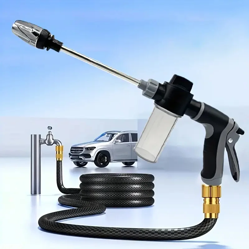 High-Pressure Dual-Purpose Car and Home Water Gun with All-Copper Head