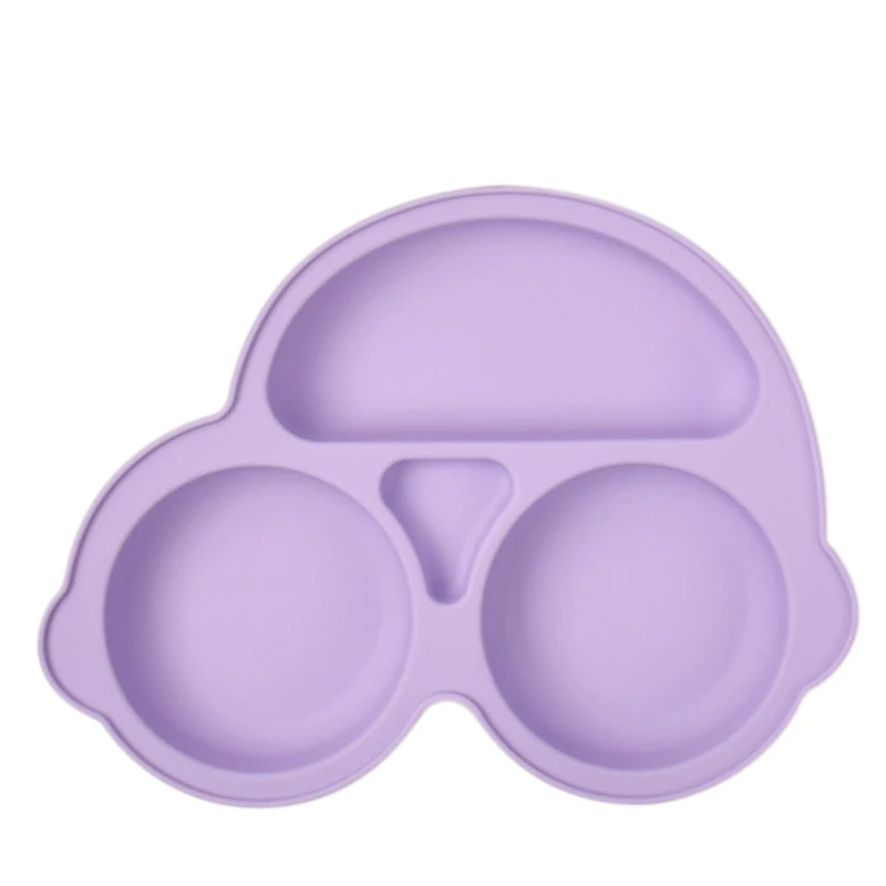 Silicone Dining Plate Baby Kids Feeding Plate Sucker Bowl Children Dishes Toddler Training Tableware BPA FREE