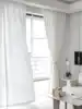 White Sheer Curtains Blend Semi Smoothy Sheer Curtains Soft Light Airy Privacy Sheers for Bedroom Living Room 6