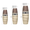 Nordic Style Ceramic Vase Dried Flower Aesthetic Ikebana Modern Floor-standing Vase White Vase Design Vazen Home Decoration FYVS 6