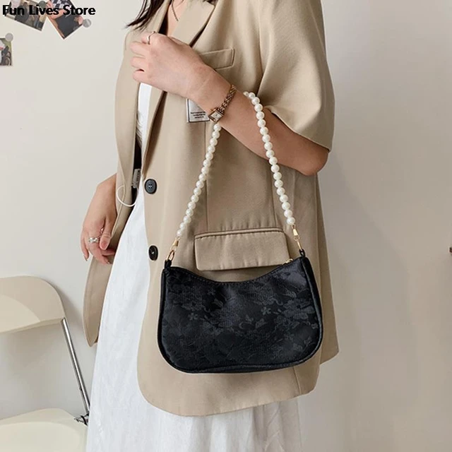 Fashion Pearl Chains Design Female Shoulder Messenger Bag Sweet