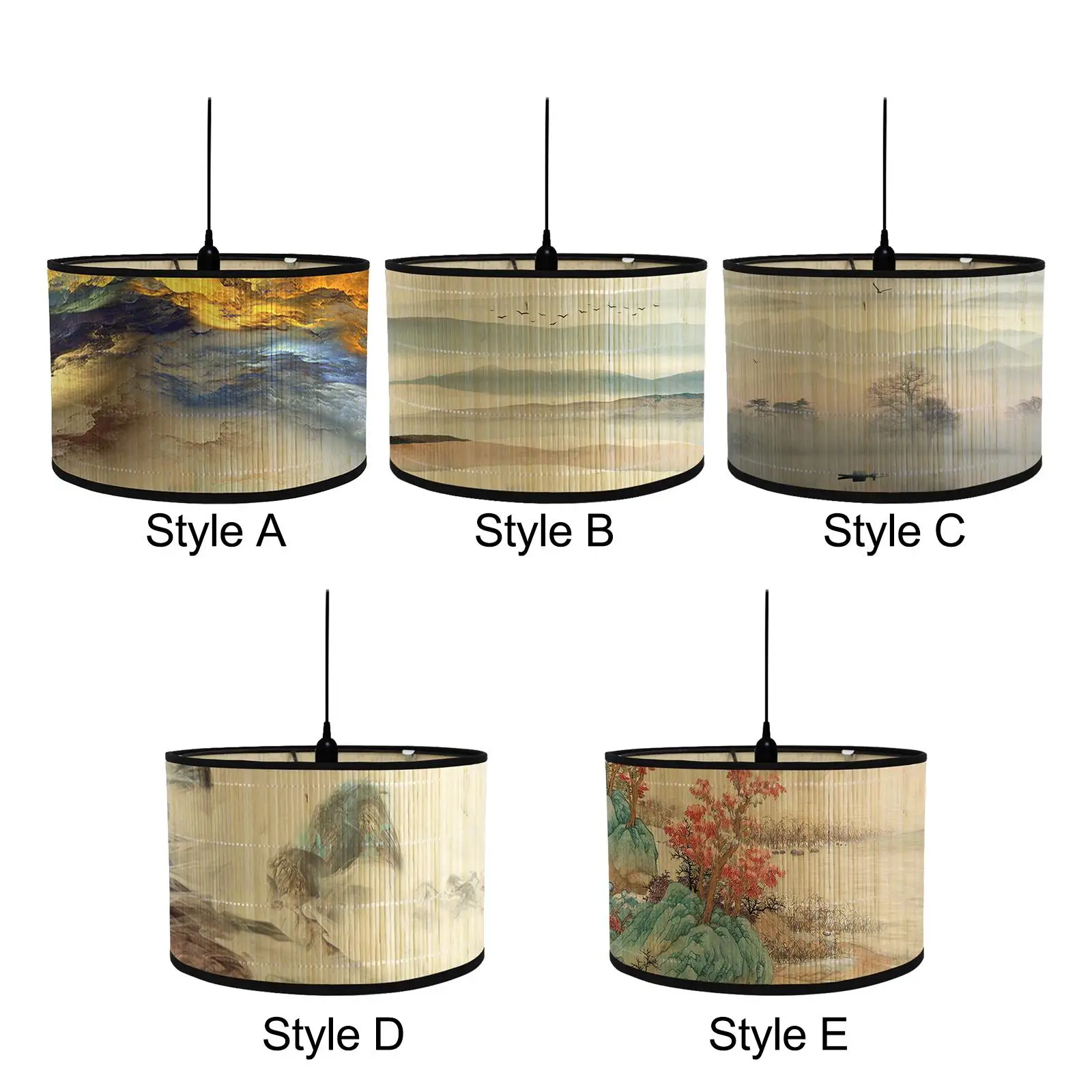 

Drum Print Lampshade, Drum Shaped Lampshades, Vintage Lighting Accessories,