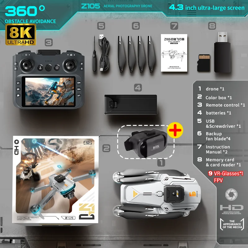 Grey 8K-VR