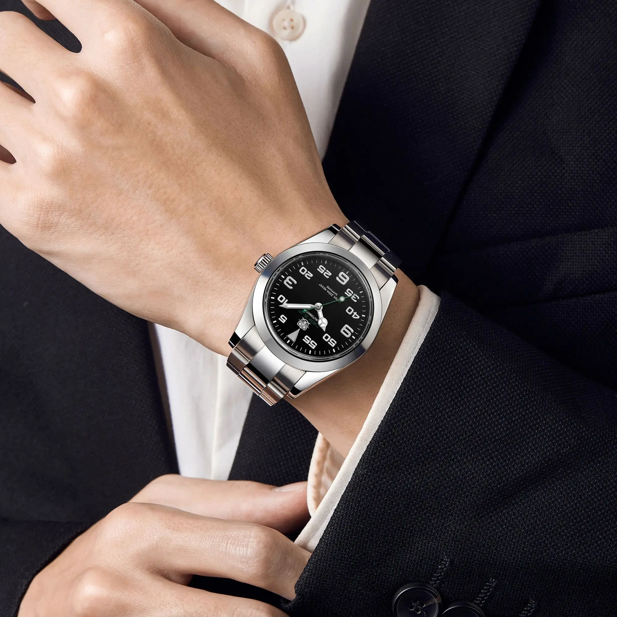41mm Fashion Business Wristwatch for Men TUEDIX original 10Bar Waterproof Mechanical wristwatches Sapphire glass lenses Business