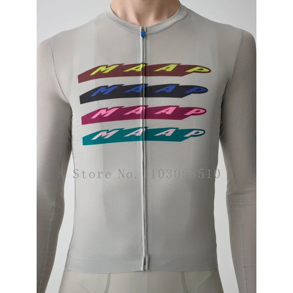 2025 Team High Quality Pro Cycling Jersey Men Woman Breathable Bicycle Clothing Road MTB Bike High-end Simple Long Sleeve Thin 5