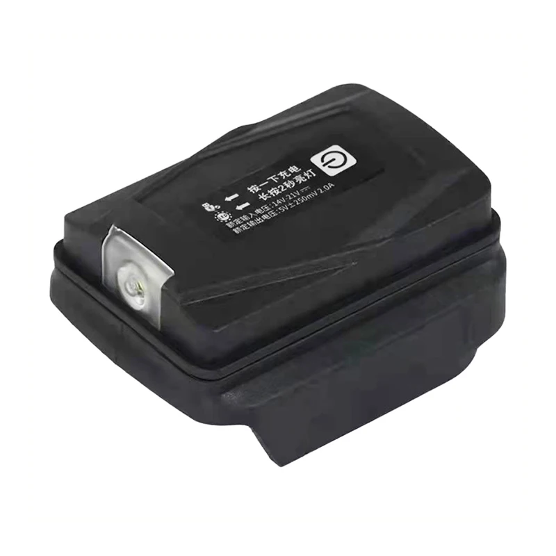 Portable Flashlight Adapter LED Lamp For Makita HongSong BoDa FoGo 18V Li-ion Battery USB Mobile Phone Charger Power Bank Lomvum Tool