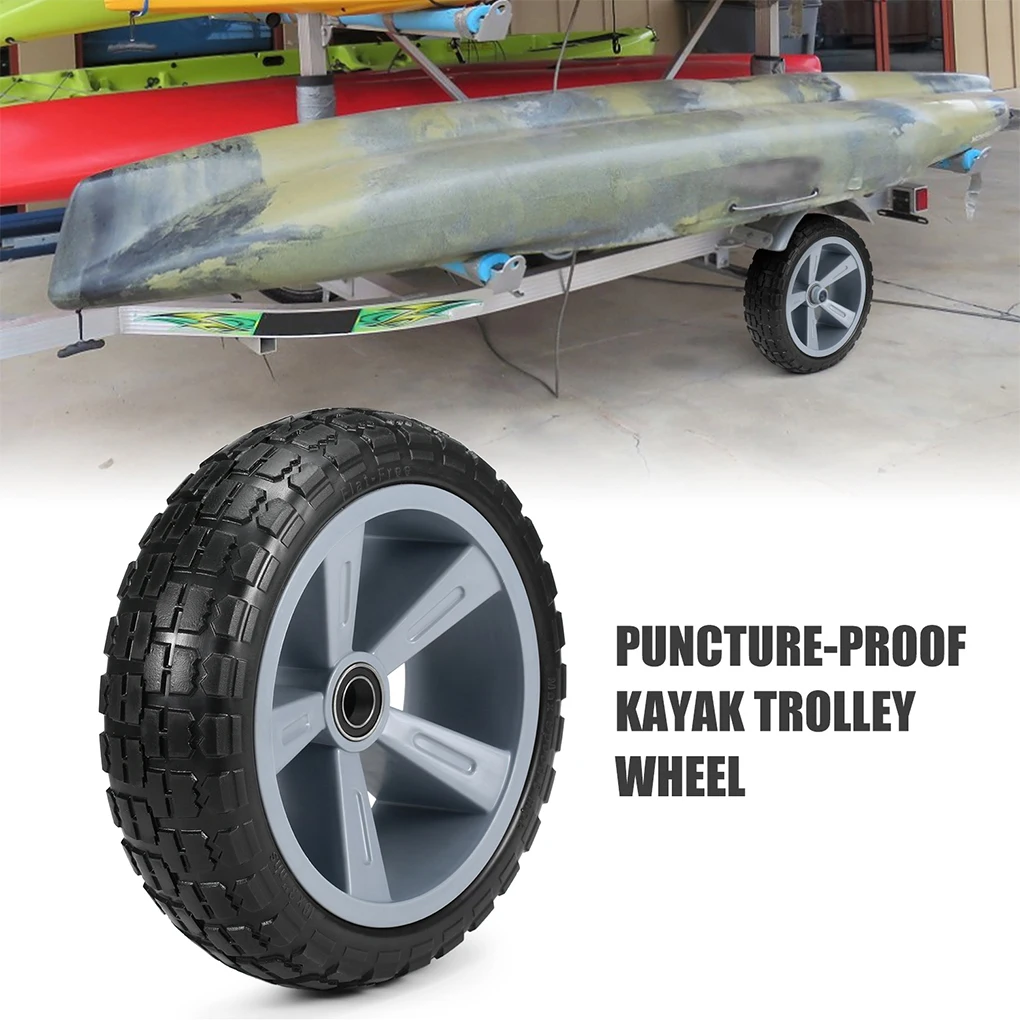 

10 Inch Universal Kayak Tires Paddleboard Wheel Canoe Heavy Duty Puncture-proof Tyre Water Sports for Outdoor Canoeing