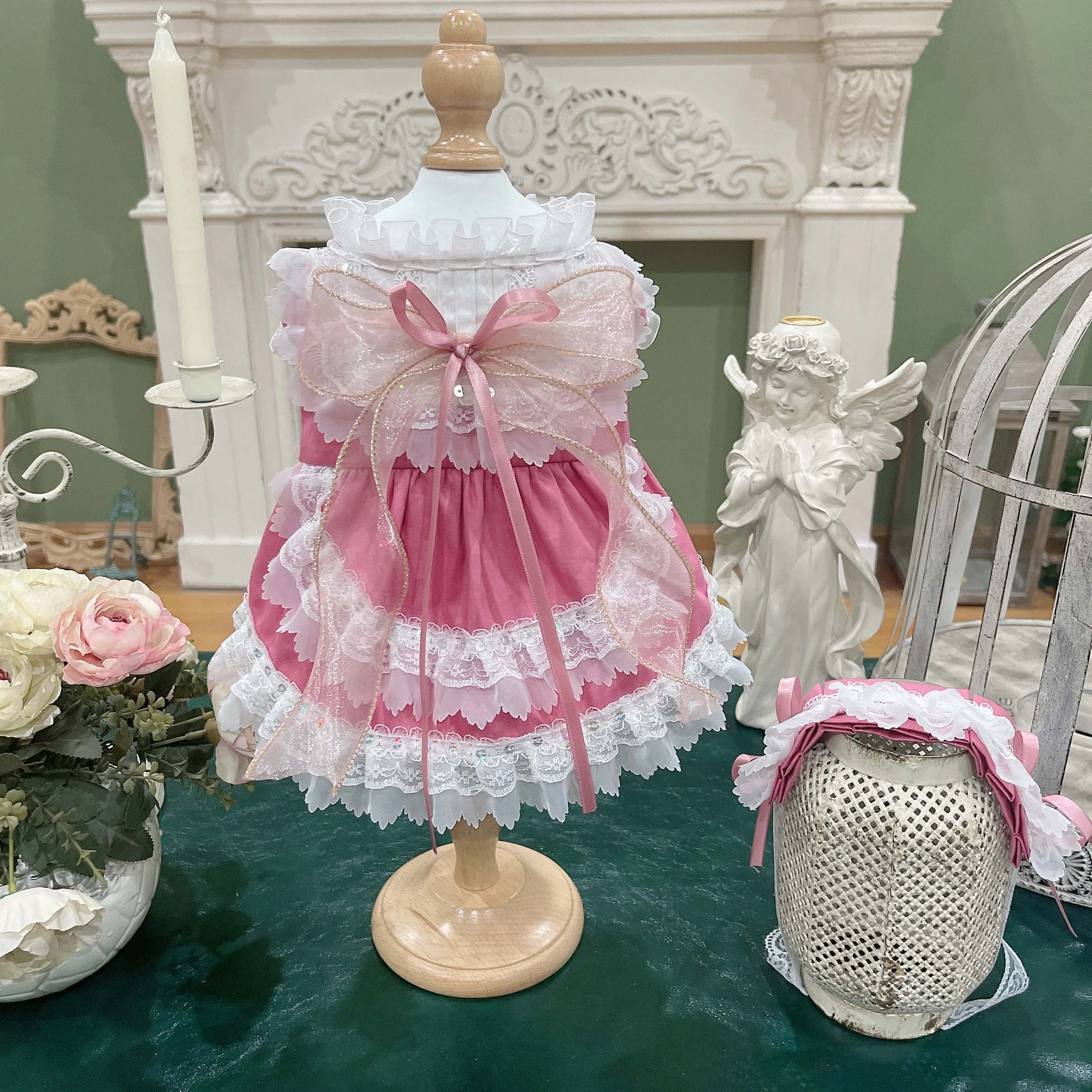 

Pet items cat dog rabbit dress skirt cute pink gauze skirt Cats clothes Yorkshire bichon cat accessories pet products