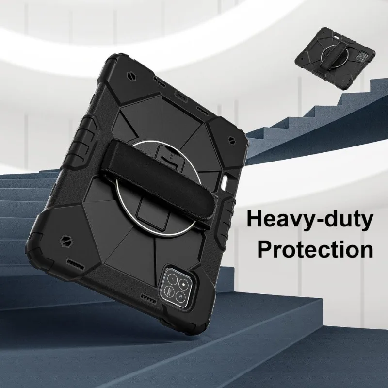 Enhanced 360 Rotating Armor Stand Case with Handle Grip