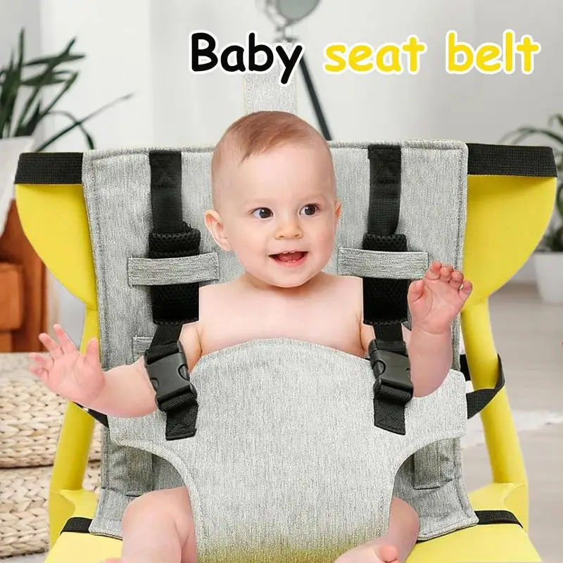High Chair Safety Harness Safety High Chair Seat Feeding Belt Portable Must-Have Travel Items For Eating Out Travel Vacation