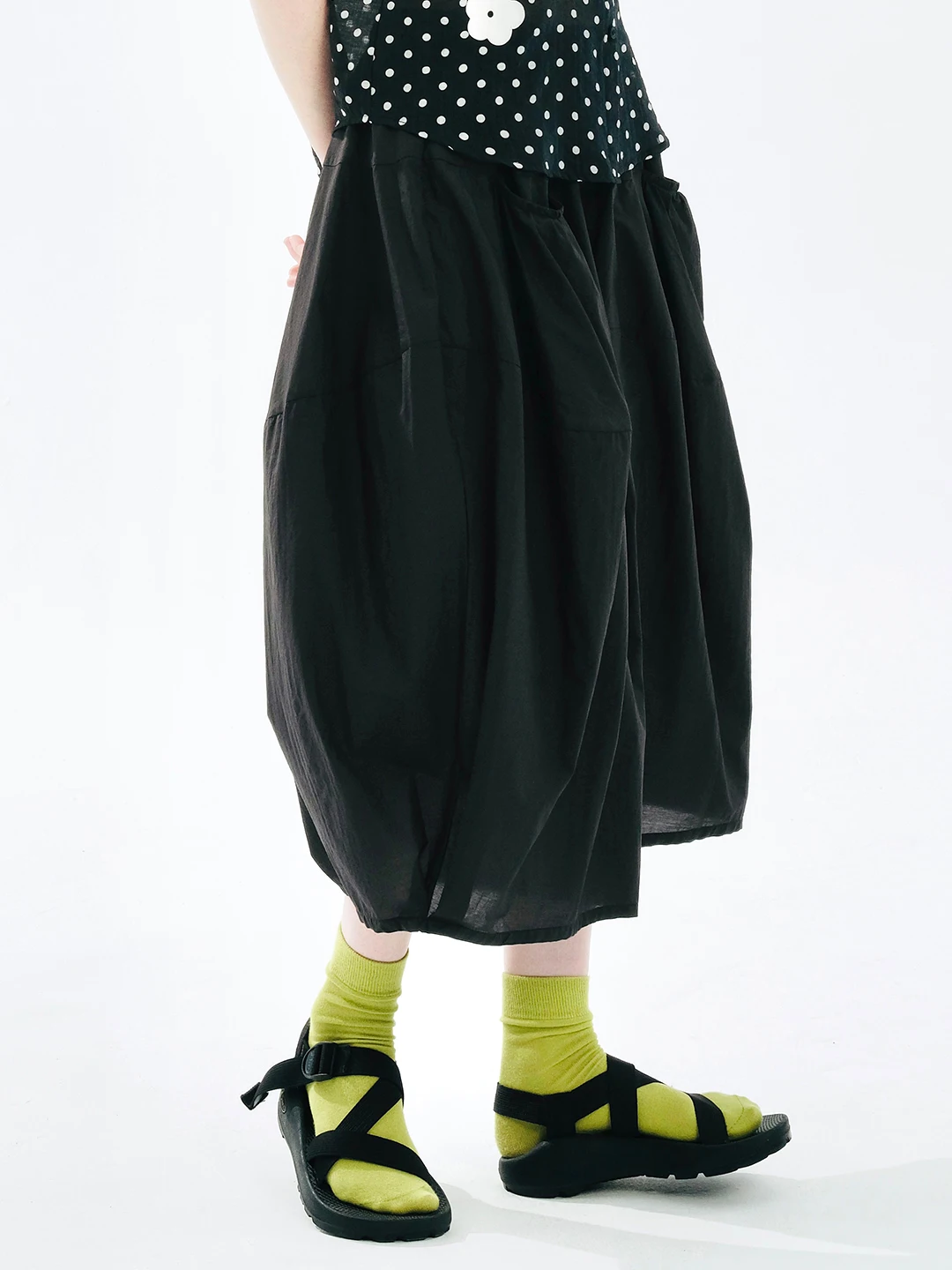 summer thigh skirt pants wide leg skirt pants cropped 244714