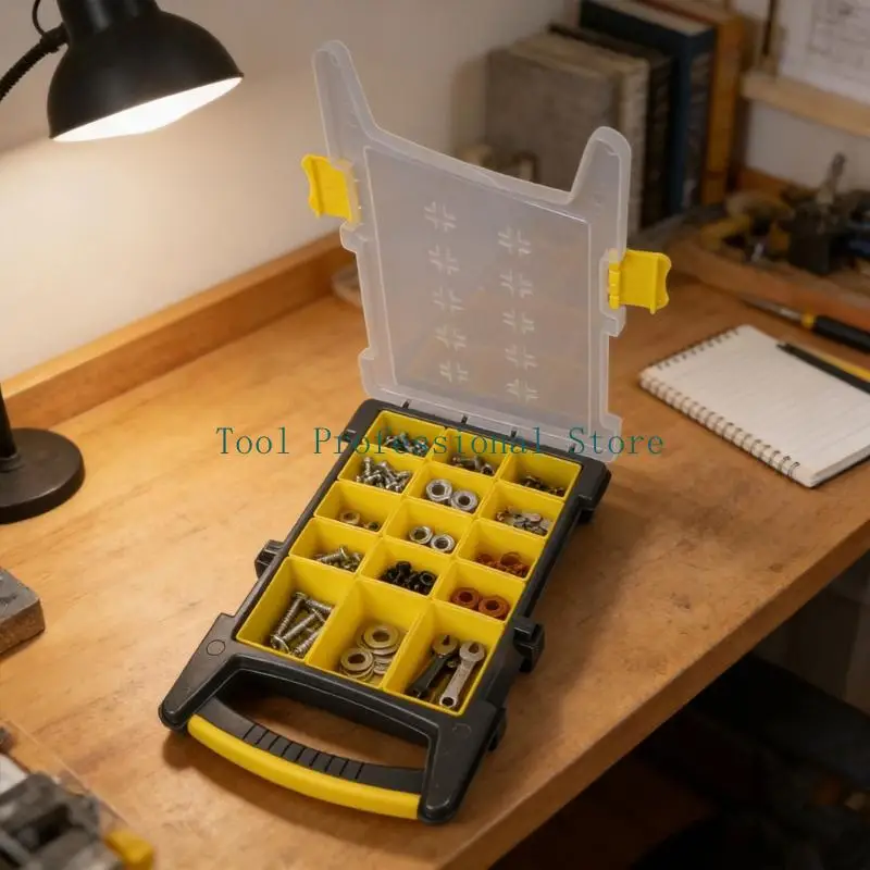 57QF 작업장 또는 가정용 차고용 쌓을 수 있는 14 그리드 전문 도구 보관 케이스