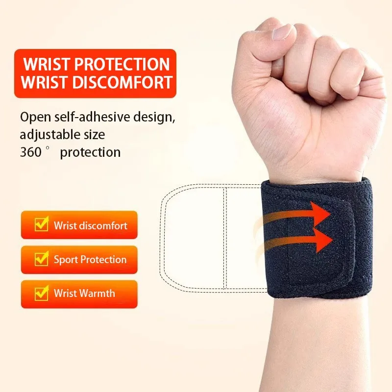 سوار معصم ذاتي التسخين، واقي معصم مغناطيسي، ضغط سا...