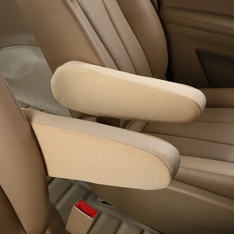 Universal Car Seat Armrest Cover - Soft & Comfortable Elastic Cloth Protector, Dust-Proof Interior Accessory