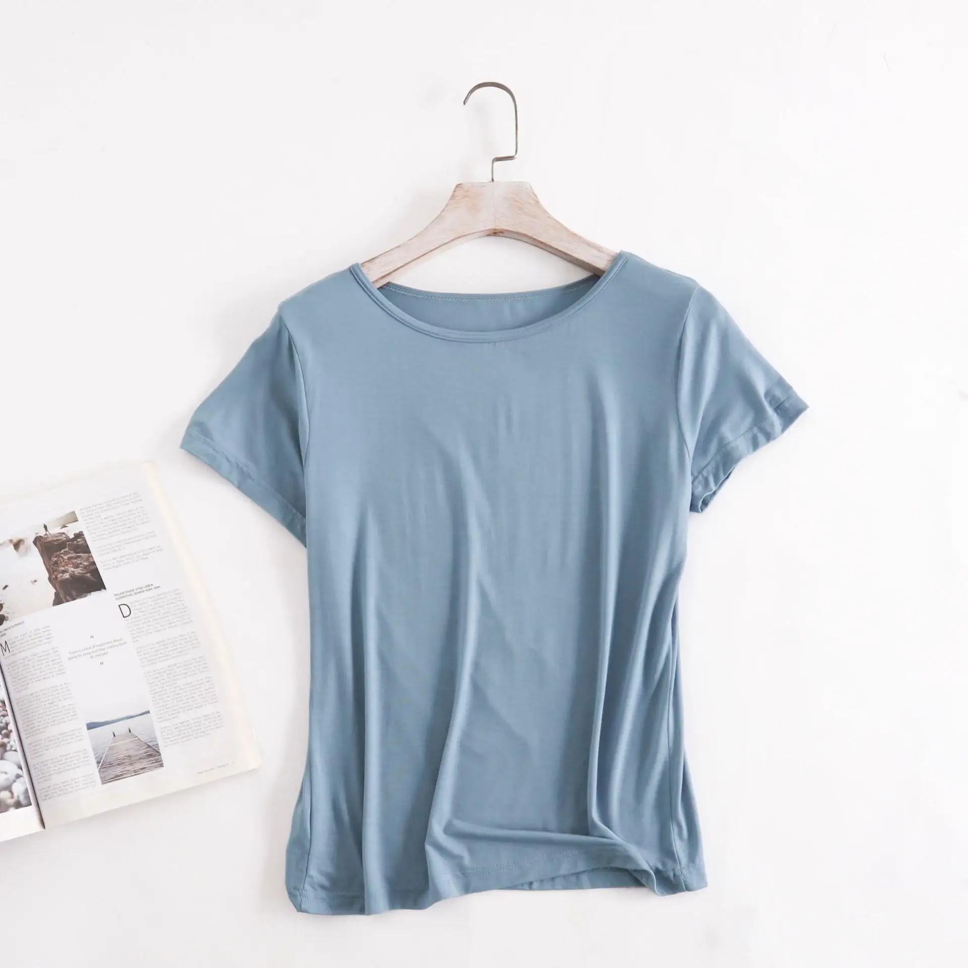 M-3XL Neues Kurzarm-Langhosen-Set Komfortable Modal-Schlafbekleidung Damen Pyjama-Set Lässige Heimkleidung Damen Nachtwäsche – Detail 16