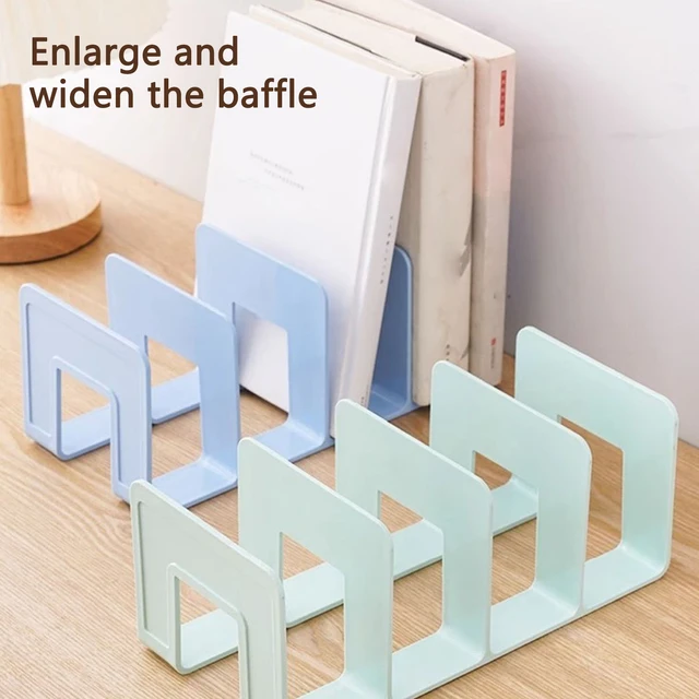 ABS Bookends Stand Bookshelf Divider Book Paper Files