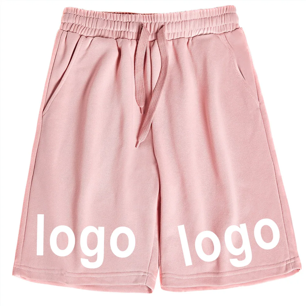 

Drop Shipping Harajuku Custom Print Diy Text Logo Picture Shorts Unisex Casual Cotton Customize Logo Short Pants