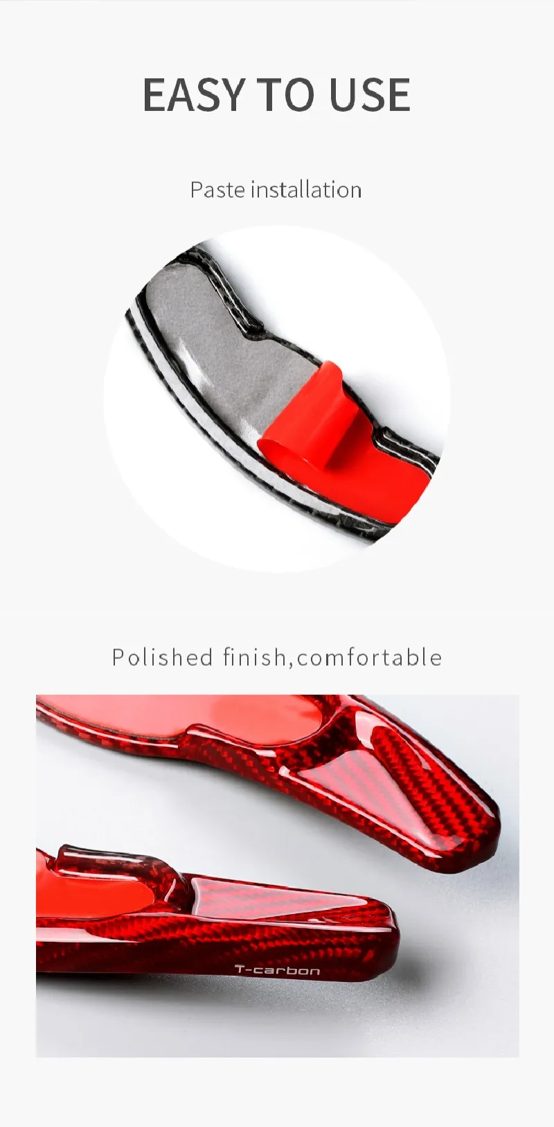 T-carbon Steering Wheel Shift Paddle Shifter For Mini Cooper S ONE JCW Clubman MK3 F54 F55 F56 F57 F60 Carbon Fiber DSG Shift