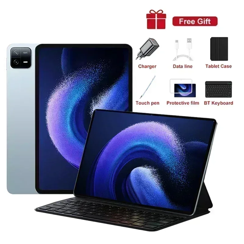 thumbnail image 1 of Tableta Mi Pad 6 Pro versión global 2024 Android 13 16 GB 1 TB Dual SIM 10 núcleos WPS GPS Bluetooth 5G Red Llamada telefónica Tablet PC, 1 of 5