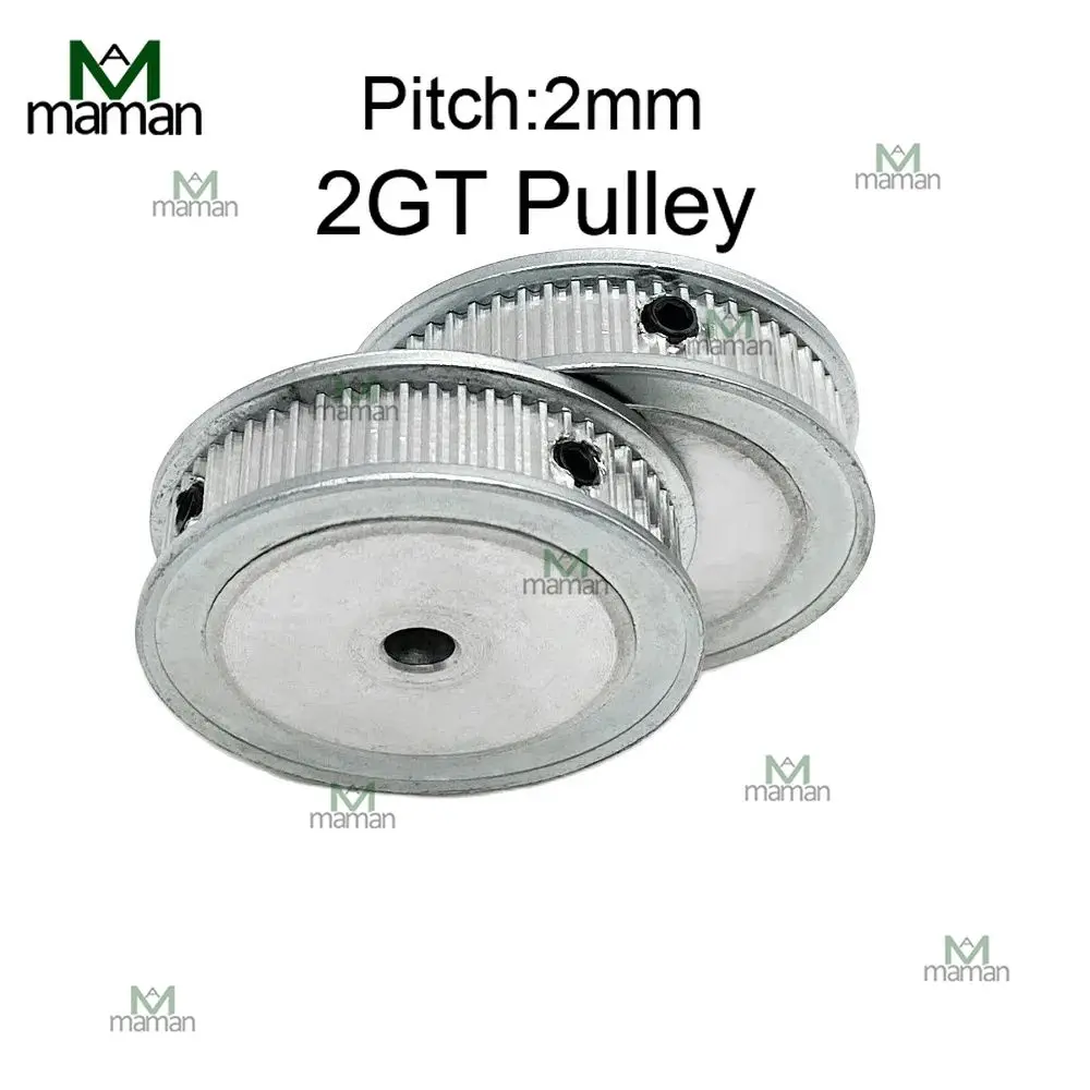 Timing Belt Pulley Timing Pulley 2GT Pulley 55T 60T 70T 72T 80 Teeth AF Aluminum Synchronous Wheel Bore 4/5/6/6.35/8/10/12/12.7/14/15mm Timing Belt Wide 6/10mm