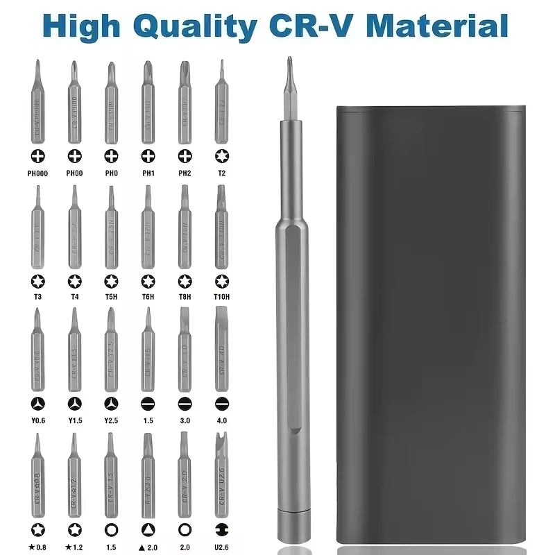 Magnetic Precision screwdriver set 25 In 1 With 24 Piece Mini Pocket Screwdriver for Mobile Phone PC