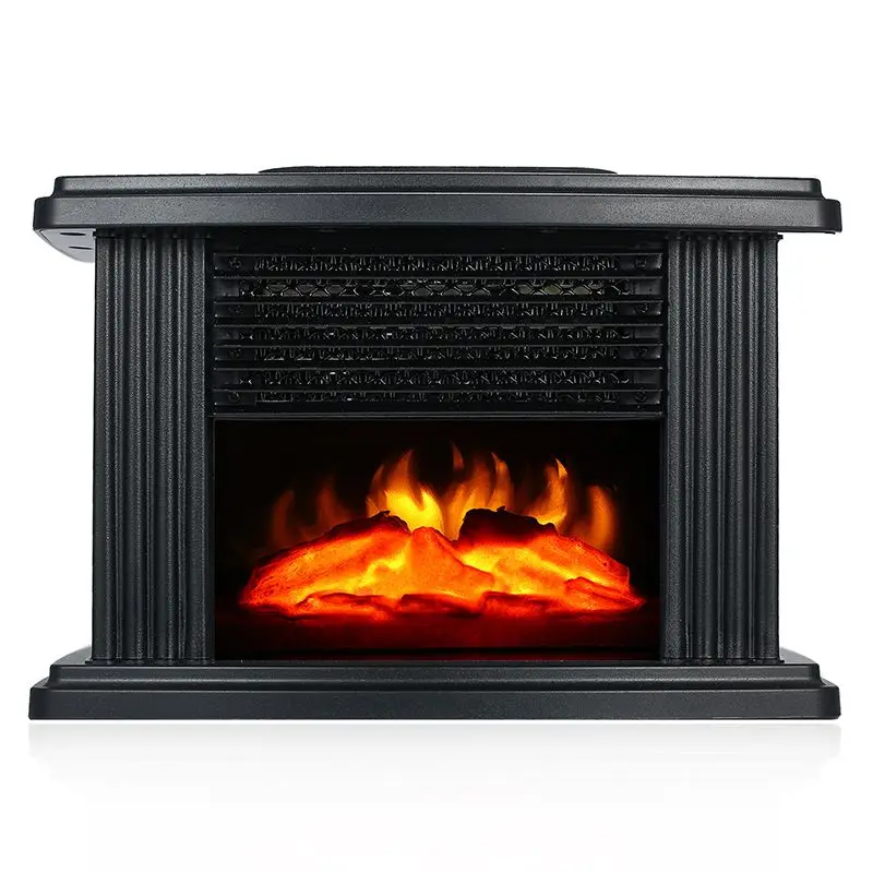 1000W Electric Fireplace Heater for Home Portable Stove Heater Desktop Flame Air Warmer Fan For Living Bedroom Winter Heater