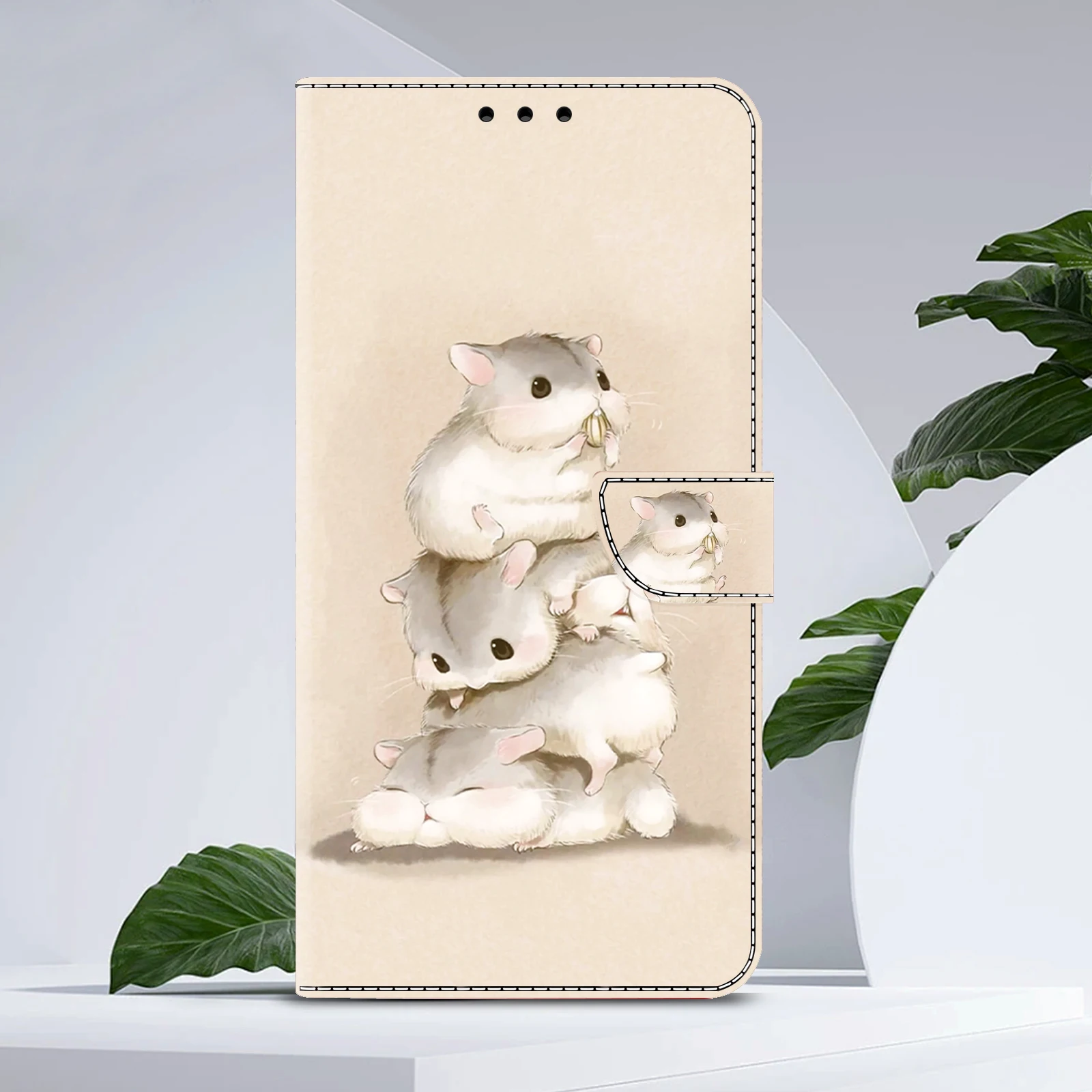 3D Magnetic Flip Leather Wallet Phone Case