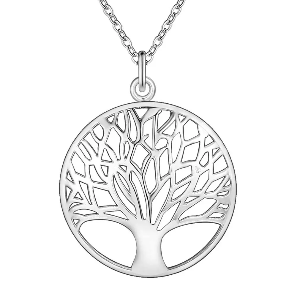 925 Sterling Silver Necklace Pendant Christmas Tree for Women Men Wedding Birthday Party Gift pendant necklace,silver necklace,silver pendant