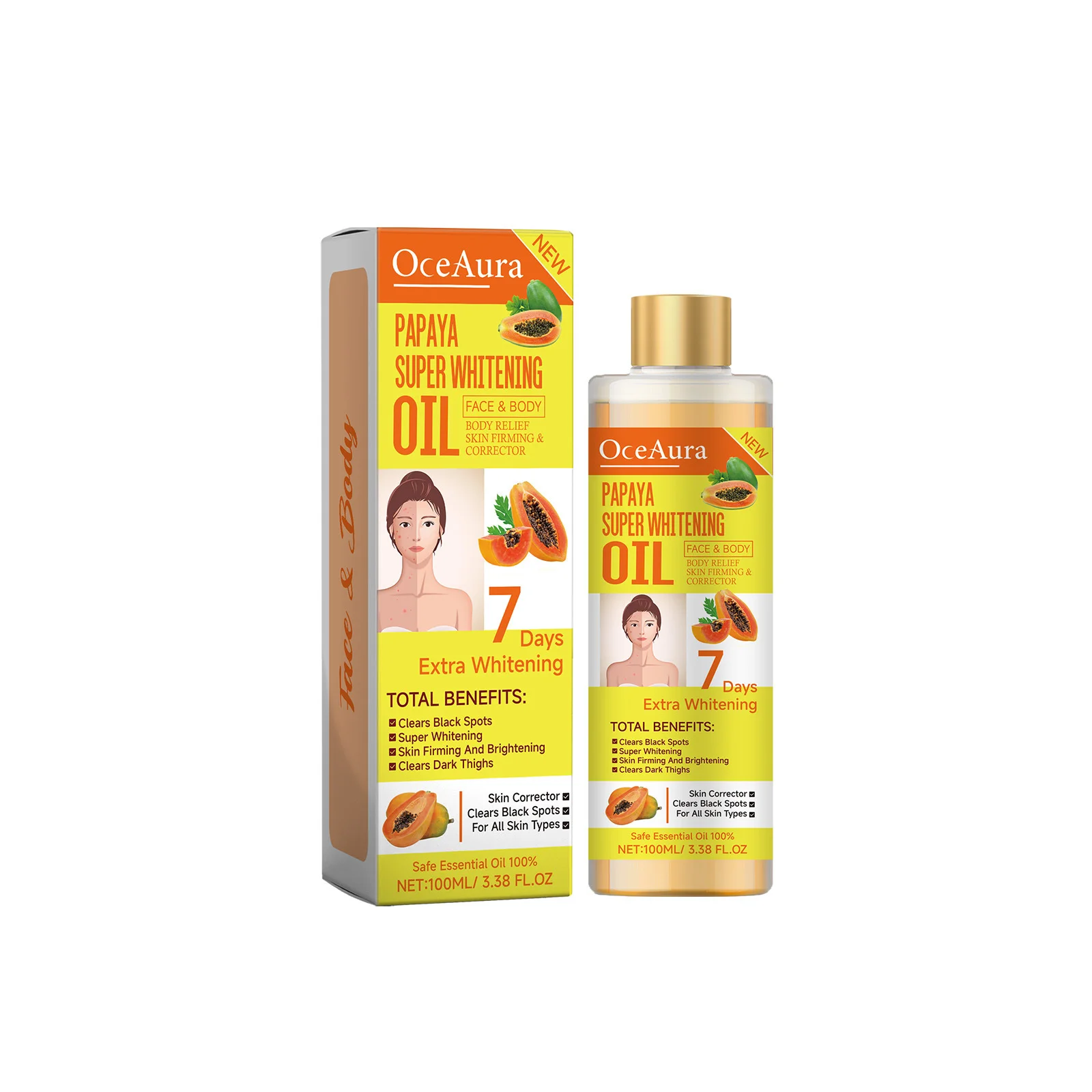 Papaya Brightening Body Oil 2