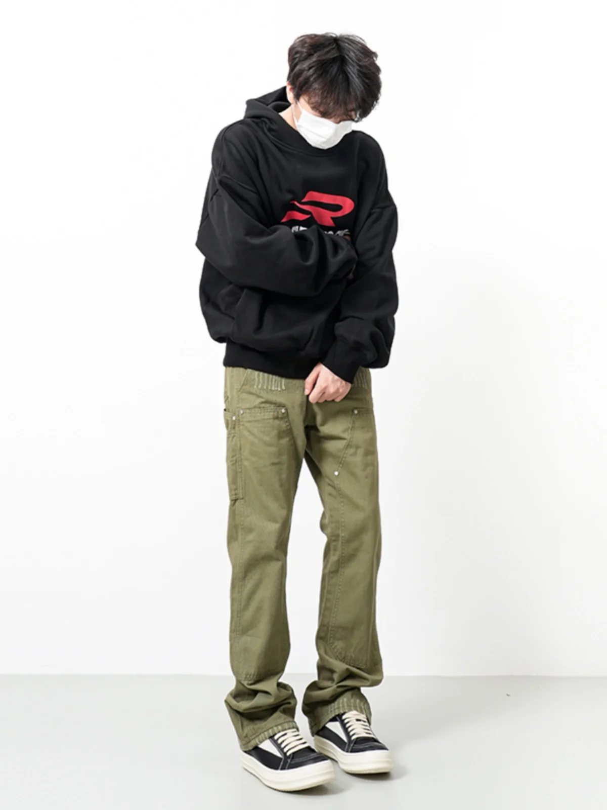 2023 New American High Street Military een Logging Work Pants Men's Retro Straight Casual Cleanfit Trendy Youth Leisure Tro...