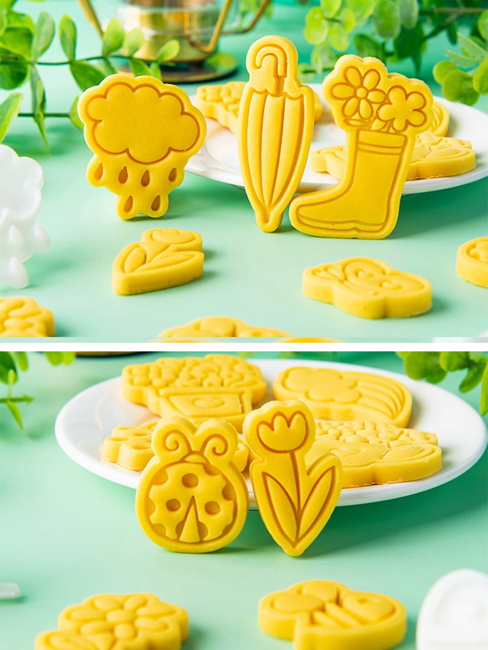 Cartoon Spring Series Cookie Mold 3D Cake Dessert Decoration Mold DIY Baking Tools Kitchen Supplies cookie cutter baking mold cookie mould baking decorating tools